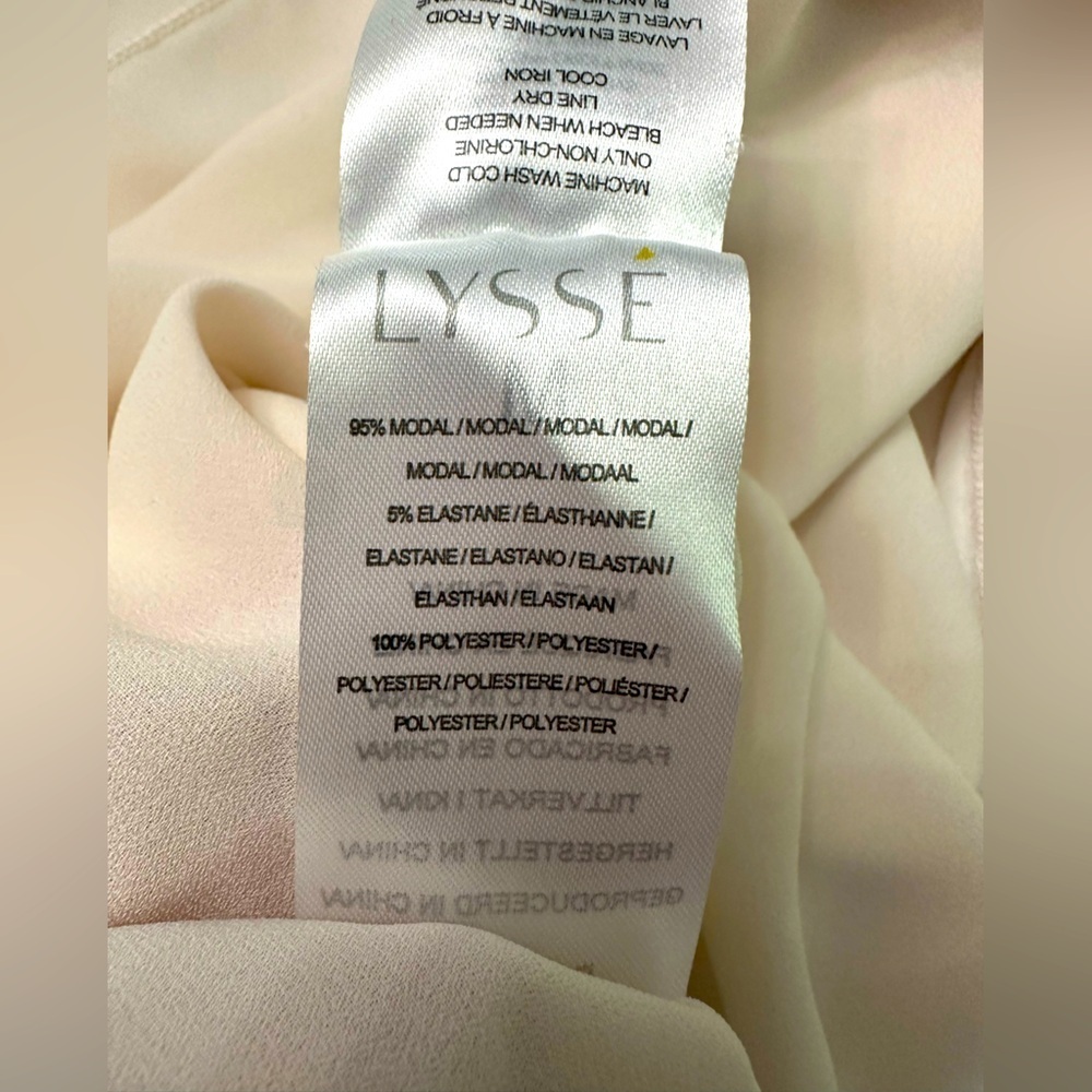 Lysse Women's V-Neck Long Sleeve Modal Blend Gauzy Shirt Blouse Size Medium - Picture 6 of 6